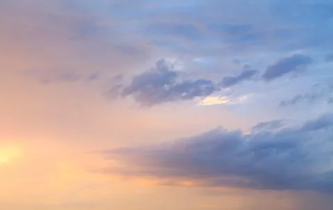 Purple sunset during the rain Stock Photos