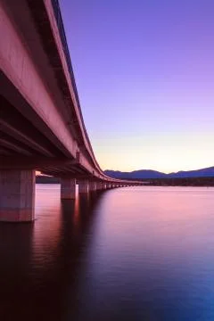 Purple sunset Stock Photos