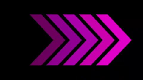 Purple swipe forward or right pointing solid arrow icon. Right direction ar.. Stock Footage 293554926