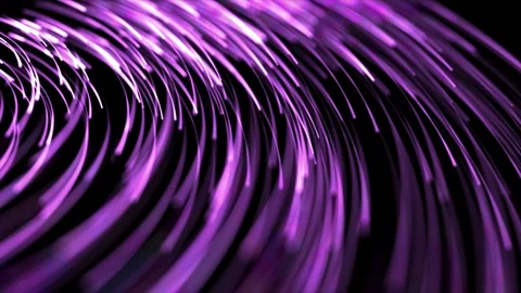 Purple swirl network internet data lines background, 3D Animation loop Stock Footage 243002050