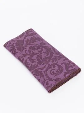 Purple swirl pattern fabric folded Stock Photos