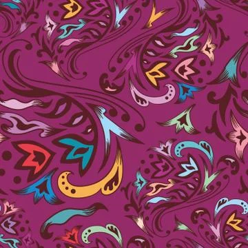 Purple swirl pattern Stock Illustration