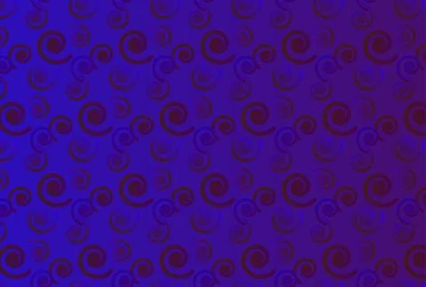 Purple Swirl Seamless Pattern Background With Abstract Circular Motifs and .. Stock Illustration
