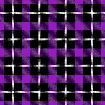 Purple tartan vector seamless pattern Stock Illustration