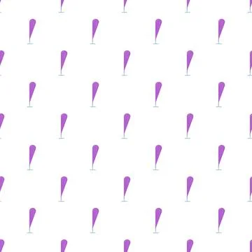 Purple teardrop beach flags creating a seamless pattern Stock Illustration