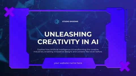 Purple Tech Modern Artificial Intelligence Video Stock Footage 317930653