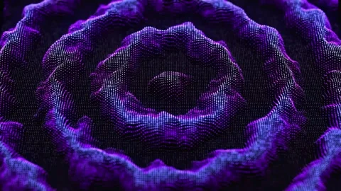 Purple Tech Wave Loop Animation Stockbeeldmateriaal 309548375