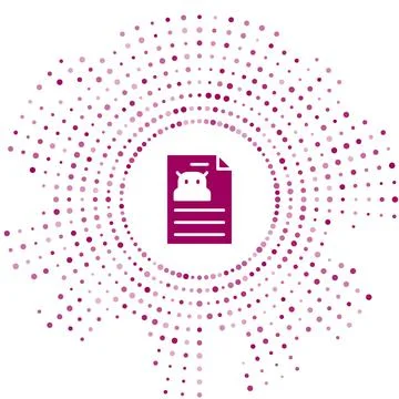 Purple Technical specification icon isolated on white background. Technical イラスト素材