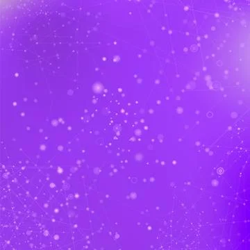 Purple Technology Background with Particle イラスト素材