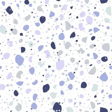 Purple terrazzo flooring seamless pattern. Cute abstract neutral background.. Stock-Illustration
