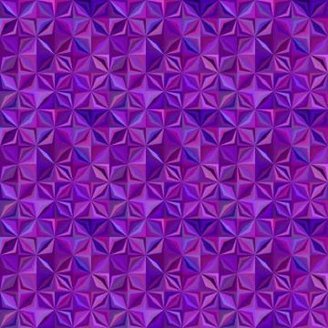Purple tile mosaic pattern background - repeating design イラスト素材