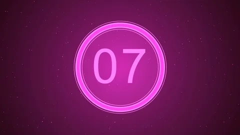 Purple Timer Countdown Stock Footage 99655161