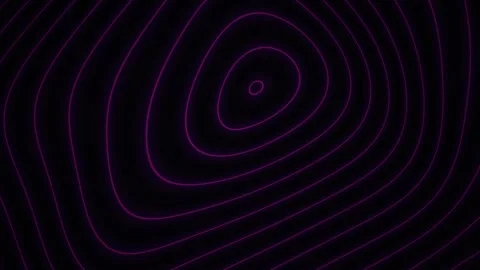 Purple topographic lines on black background. Stock Footage 334717389