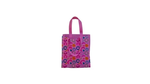 Purple tote bag on white background. Stock Footage 301313810