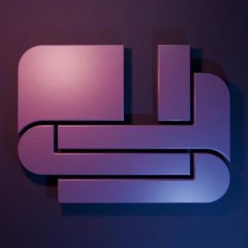 Purple Towel stack icon isolated on purple-blue background. Minimalism conc.. Stock Photos