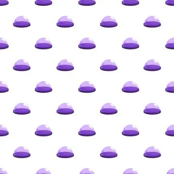 Purple transparent dome shape seamless pattern background Stock Illustration