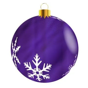 Purple Tree Decoration Stock Illustration