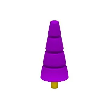 Purple tree in plastic design Stock Illustration