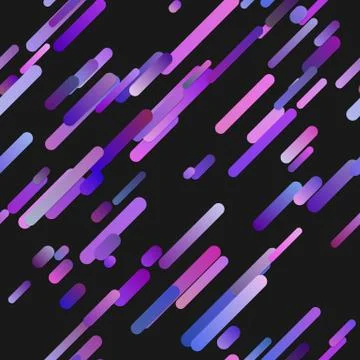 Purple trendy gradient background with diagonal rounded stripe pattern Illustrazione stock