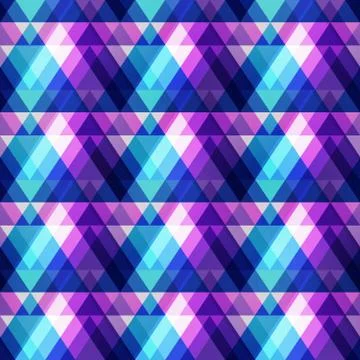 Purple triangle seamless pattern Illustrazione stock
