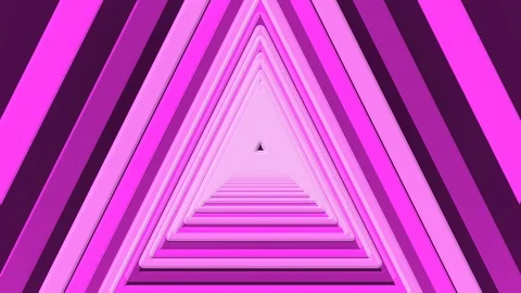 Purple Triangle Tunnel move Stock Footage 100144759