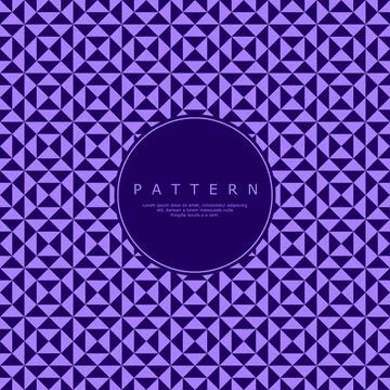 Purple triangle zigzag abstract seamless pattern. Triangle ornate repeat pattern Stock Illustration