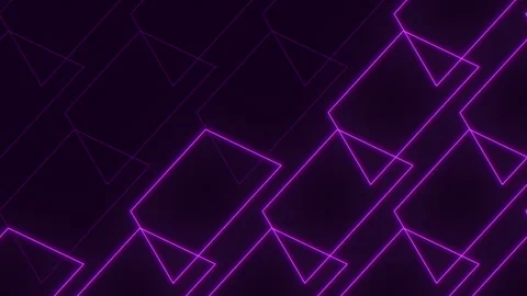 Purple triangular checkerboard dynamic pattern on a deep background Stock Footage 274186462