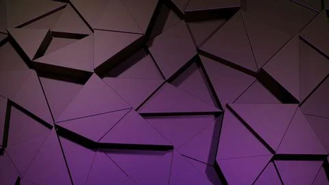 Purple triangular constructor. Design. Triangles made in computer graphics that Ilustración de archivo