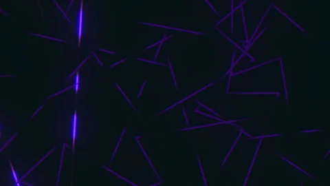Purple triangular lines on a dark background Stock Footage 297618819