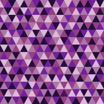 Purple Triangular Mosaic Abstract Seamless Pattern Illustrazione stock