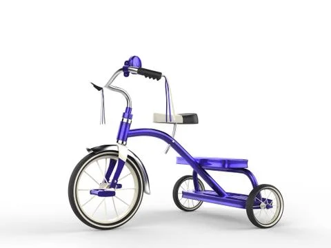 Purple tricycle - side view Stock-Illustration