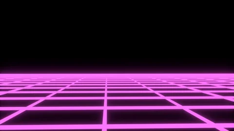 Purple Tron Grid Variation Stock Footage 88919425