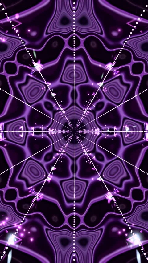 Purple tunnel vj loop with seamless looping background visuals perfect for .. Video stock 321570882
