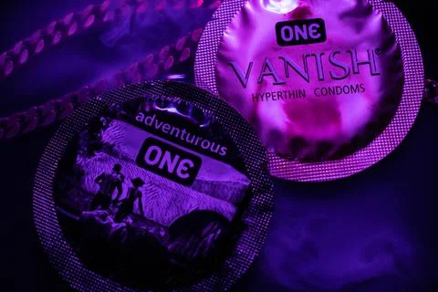 Purple type Foto stock