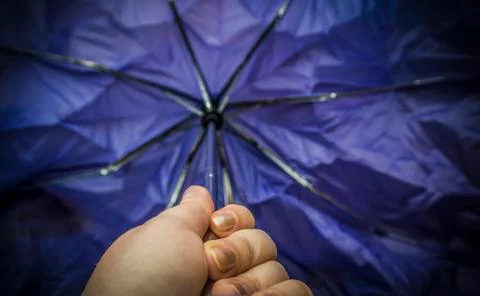 Purple Umbrella Foto stock