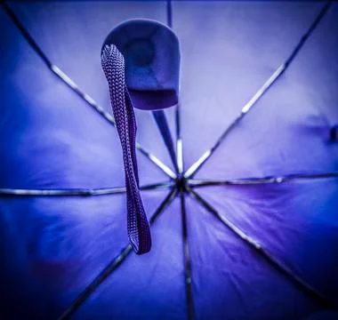 Purple Umbrella Stock Photos