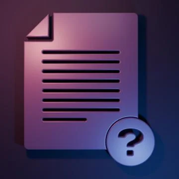 Purple Unknown document icon isolated on purple-blue background. File with .. Stock Illustration