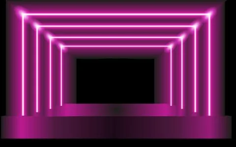 Purple vector background - abstract scene or futuristic portal Stock Illustration