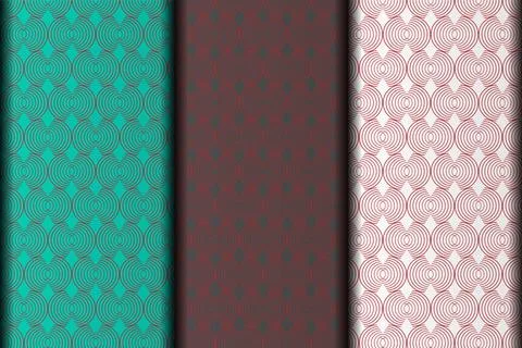 Purple vector changeable seamless pattern design template. Stock Illustration