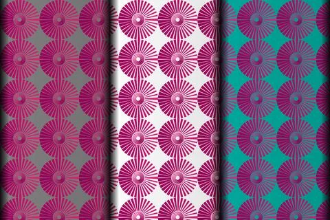 Purple vector eps seamless pattern template. Stock Illustration
