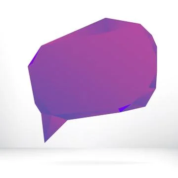 Purple vector speech bubble.  + EPS8 Stock Illustration