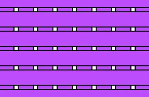 Purple Vertical Striped Pattern Background With Bold Black Outlines and Min.. Stockillustratie