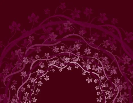 Purple vines background Illustration
