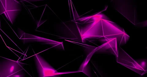 Purple violet abstract background with motion plexus of dots and lines Stock Footage 284231589
