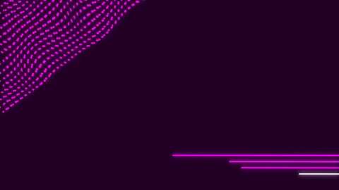 Purple, violet elements. Looped background. Animated glow lines, points. Stock Footage 153324159