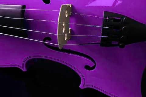Purple Violin Foto stock