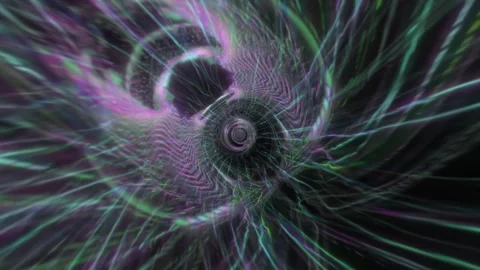 Purple Vortex Tunnel VJ Loop Video stock 329977488