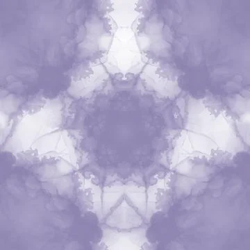 Purple Watercolor Clouds Repeat Pattern Stock Illustration