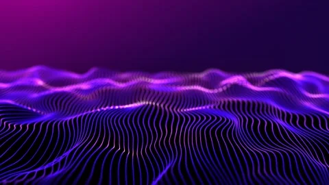 Purple wave. Abstract neon light magenta background. Futuristic dynamic mov.. Stock Footage 278034095