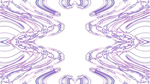 Purple wave abstraction on a white Video stock 267034252